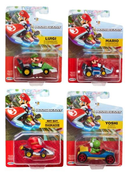 Super Mario Kart Vehicle Assortment (8-Pack) by Jakks Pacific