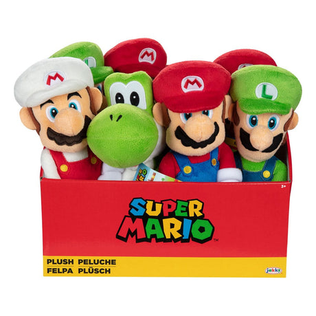 Super Mario 8-Piece Plush Figures Set, 23cm, Jakks Pacific