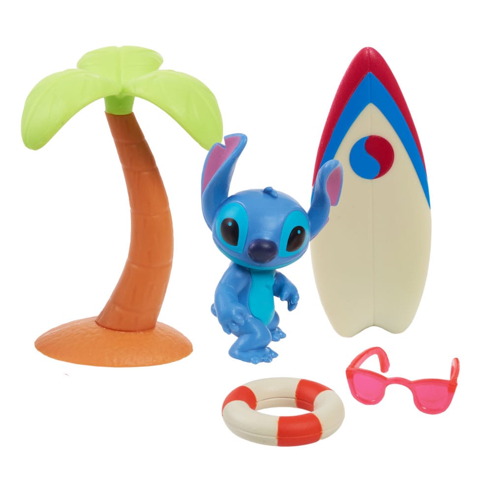 Lilo & Stitch Hang Ten Stitch Mini Figure Playset, 7cm