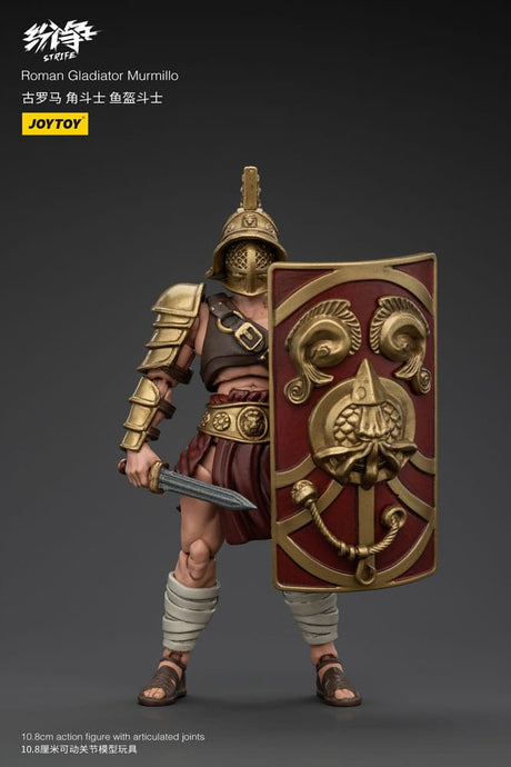 Joy Toy Strife Roman Gladiator Murmillo Action Figure, 1/18 Scale