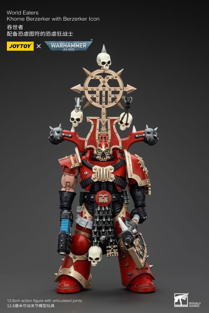 Warhammer 40K Joy Toy Action Figure - World Eaters Khorne Berzerker