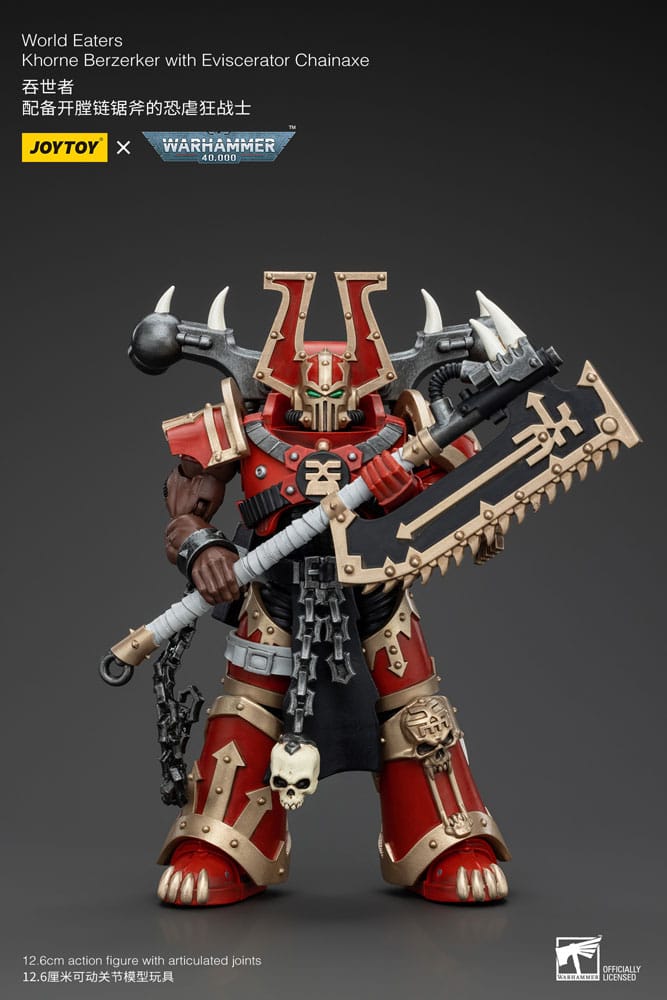 Warhammer 40k World Eaters Khorne Berzerker Action Figure 1/18 by Joy Toy