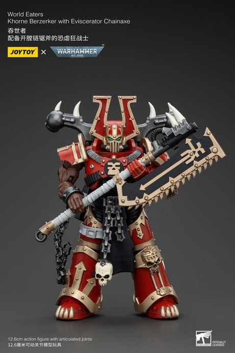 Warhammer 40k World Eaters Khorne Berzerker Action Figure 1/18 by Joy Toy