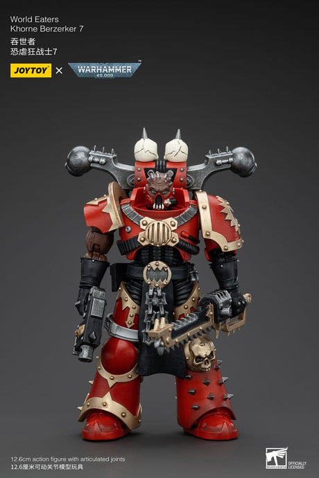Warhammer 40k World Eaters Khorne Berzerker Action Figure by Joy Toy - 1/18 Scale