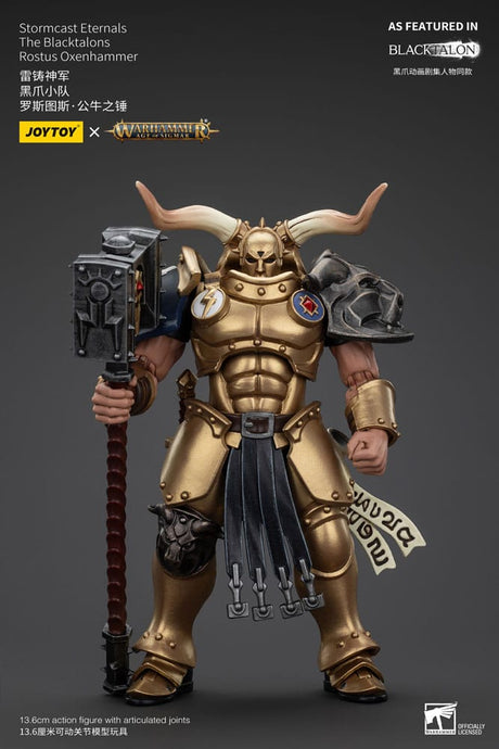 Warhammer Age of Sigmar Action Figure: Stormcast Eternals Blacktalons Rostus, 20cm