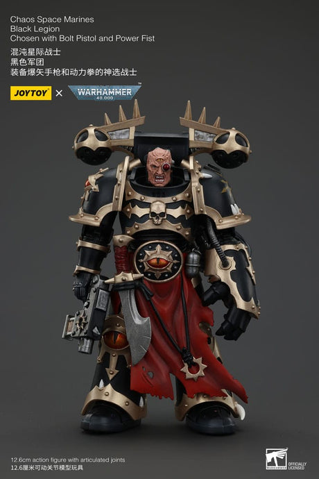Warhammer 40K Black Legion Chosen Action Figure, 20 cm