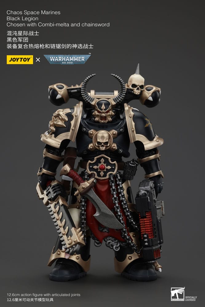 Warhammer 40K Chaos Space Marines Black Legion Action Figure by Joy Toy