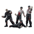Zombie Dark Source 4-Pack Security Guards Action Figures - 8 cm