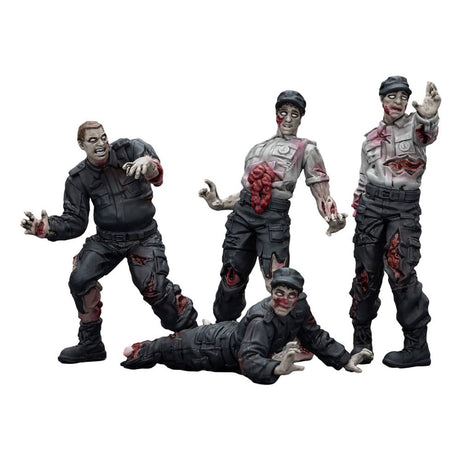 Zombie Dark Source 4-Pack Security Guards Action Figures - 8 cm