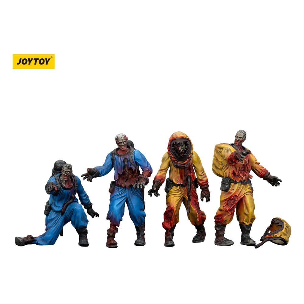 Zombie Dark Source Biochemical Lab Team Action Figures (4-Pack)