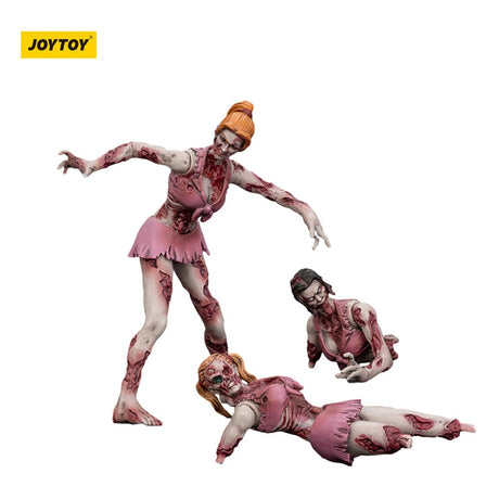 Joy Toy Dark Source Cheerleader Zombie Figures (8cm, 3-Pack)