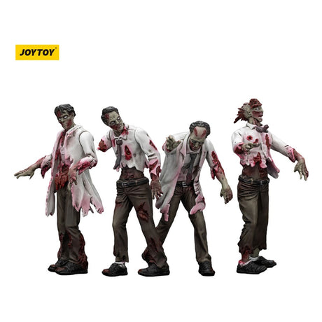 Zombie Dark Source Scientist Quad-Pack | Joy Toy Action Figures (8cm)