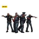 Zombie Dark Source Police Male Action Figures 4-Pack, 8 cm by Joy Toy