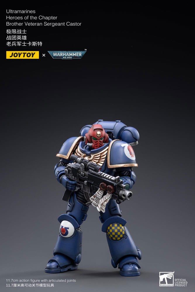 Warhammer 40k Ultramarines Hero 1/18 Scale Figure - Sergeant Castor 12cm