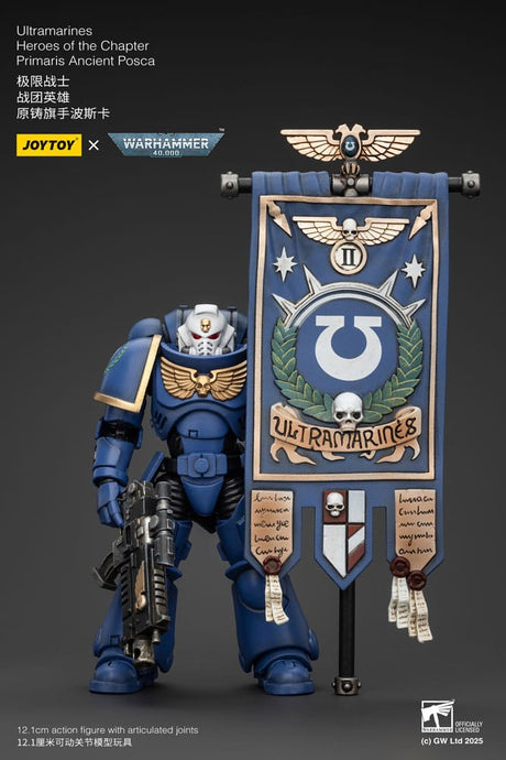 Warhammer 40k Ultramarines Heroes: Primaris Ancient Posca 1/18 Figure