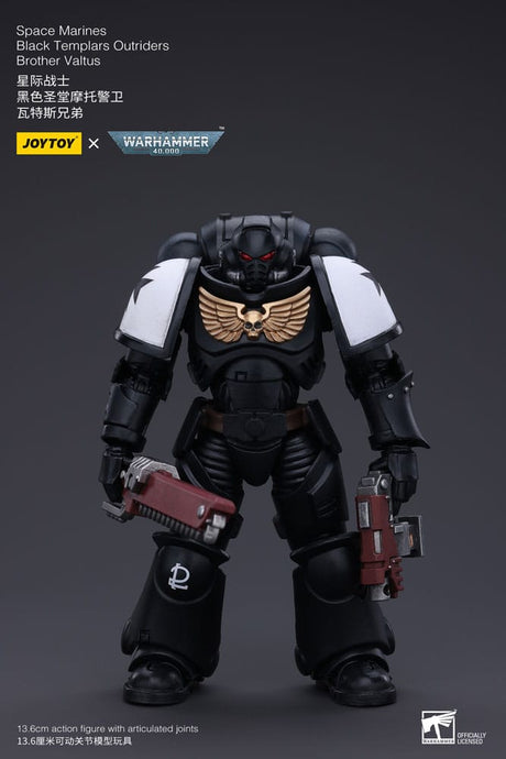 Warhammer 40K: Black Templars Outriders Brother Valtus Action Figure (14 cm, 1/18 Scale) by Joy Toy