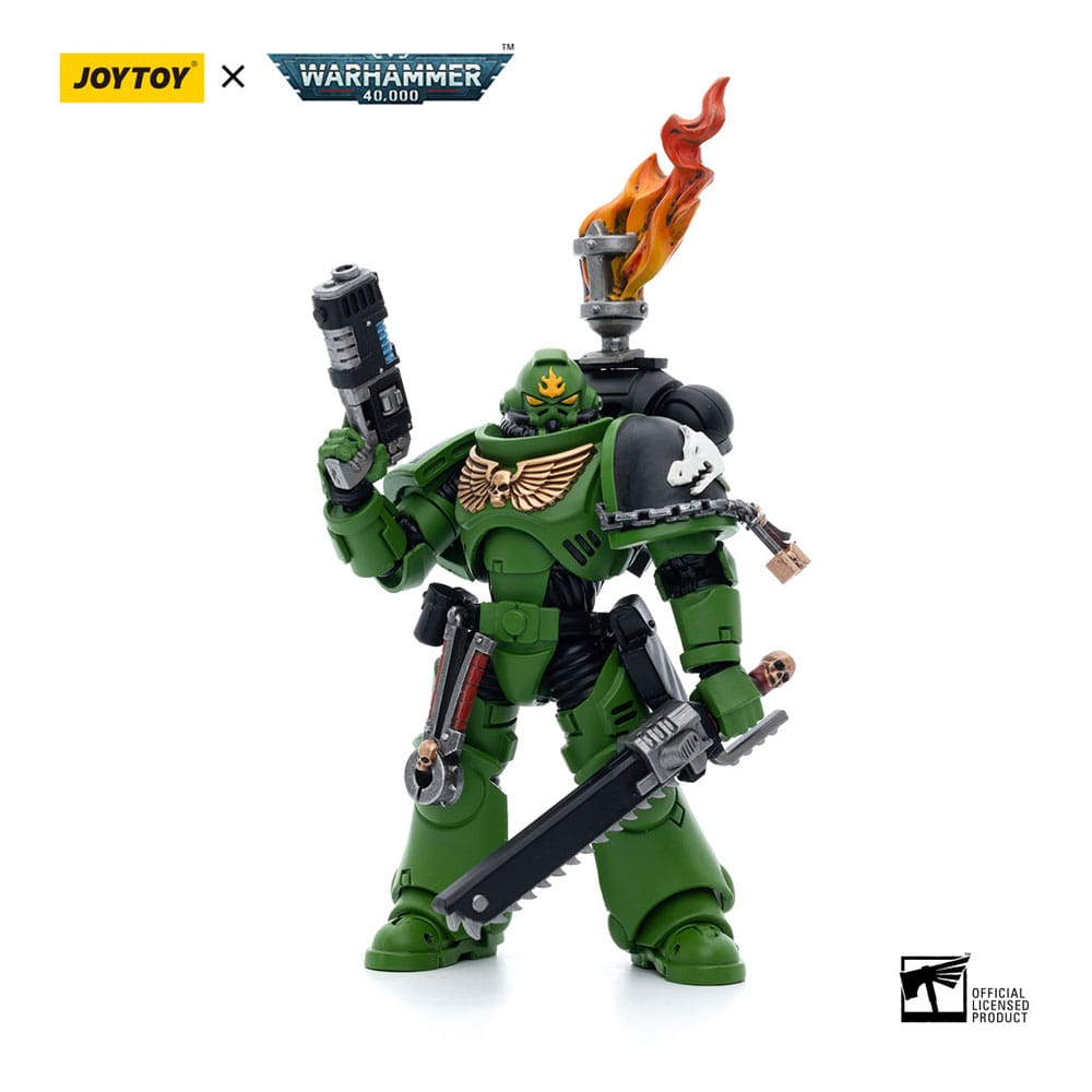 Warhammer 40k: Salamanders Intercessors Sergeant Tsek'gan Action Figure by Joy Toy
