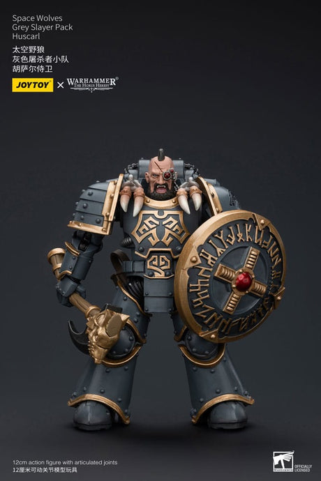 Warhammer The Horus Heresy - Space Wolves Grey Slayer Pack Huscarl Action Figure (1/18 Scale, 12 cm)
