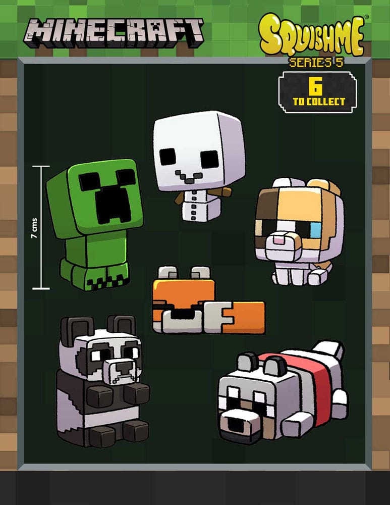 Minecraft Squishme Anti-Stress Figures - Series 5 (Display of 16)