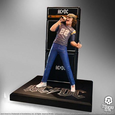 AC/DC Rock Iconz Hand-Crafted Statue of Brian Johnson, 23 cm