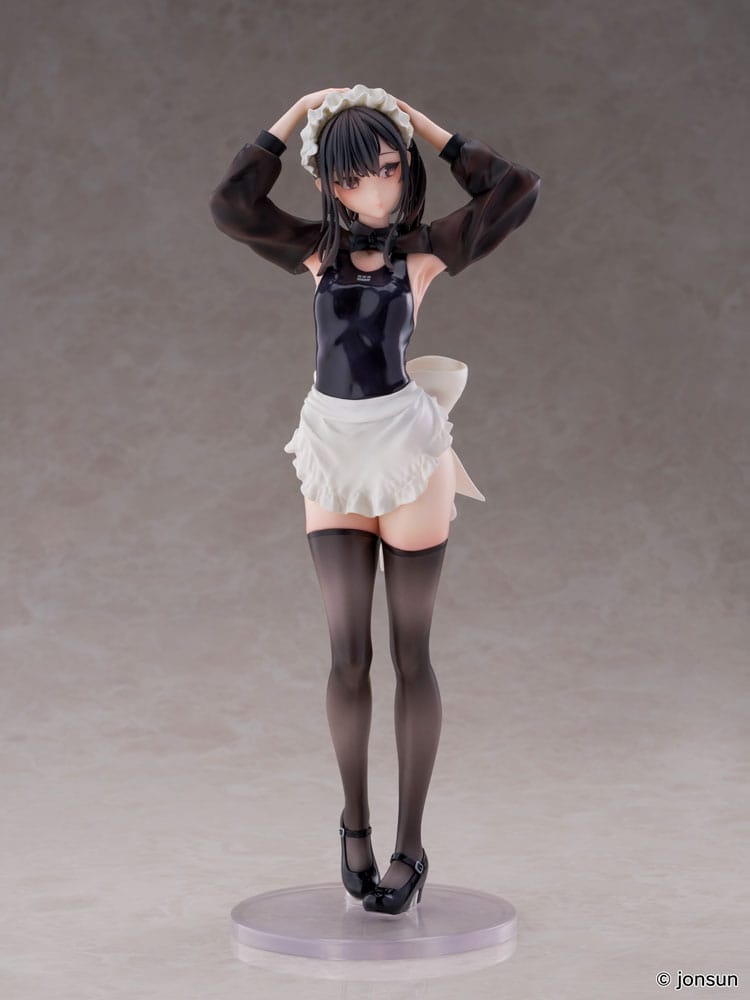 Original Character Sakura Shiori Competition Swimsuit Maid PVC Statue