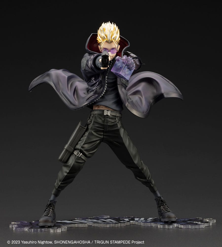 Trigun Stampede ARTFXJ Statue: Vash the Stampede in Black, 1/8 Scale