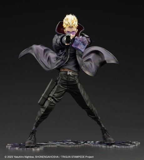Trigun Stampede ARTFXJ Statue: Vash the Stampede in Black, 1/8 Scale