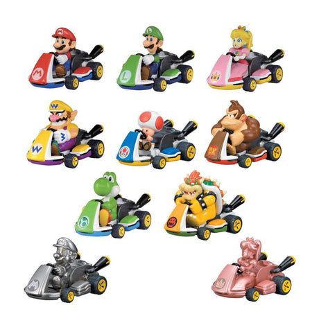 Mario Kart Mystery Pack Display with 12 Pull Back Cars