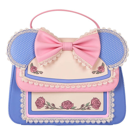Disney Loungefly Minnie Floral and Lace Ears Crossbody Bag