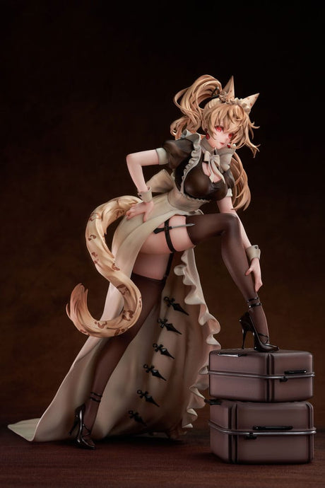 Original Character Battle Maid Leopard Cat Maria PVC Statue (24 cm)