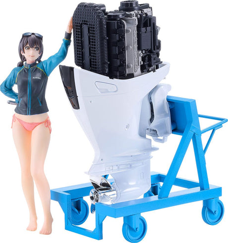 PLAMAX MF-97 Mini Model Kit - Original Character Minori & Honda BF350 -White 10cm
