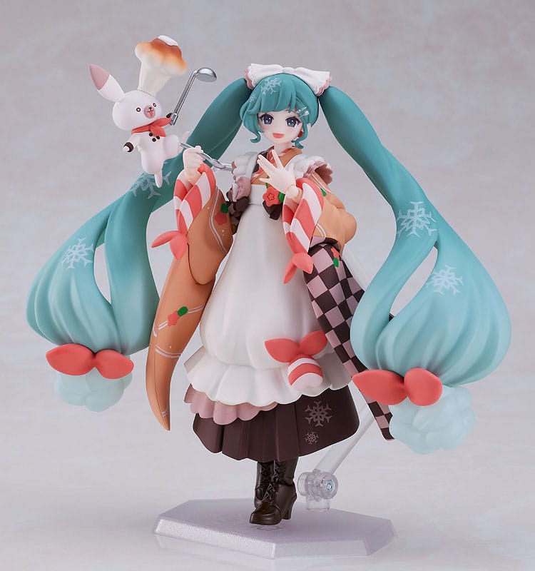 Hatsune Miku Snow Miku Winter Delicacy Ver. 2024 15th Anniversary 14cm Max Factory Figma Action Figure