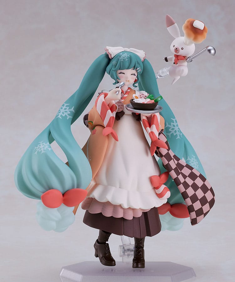Hatsune Miku Snow Miku Winter Delicacy Ver. 2024 15th Anniversary 14cm Max Factory Figma Action Figure