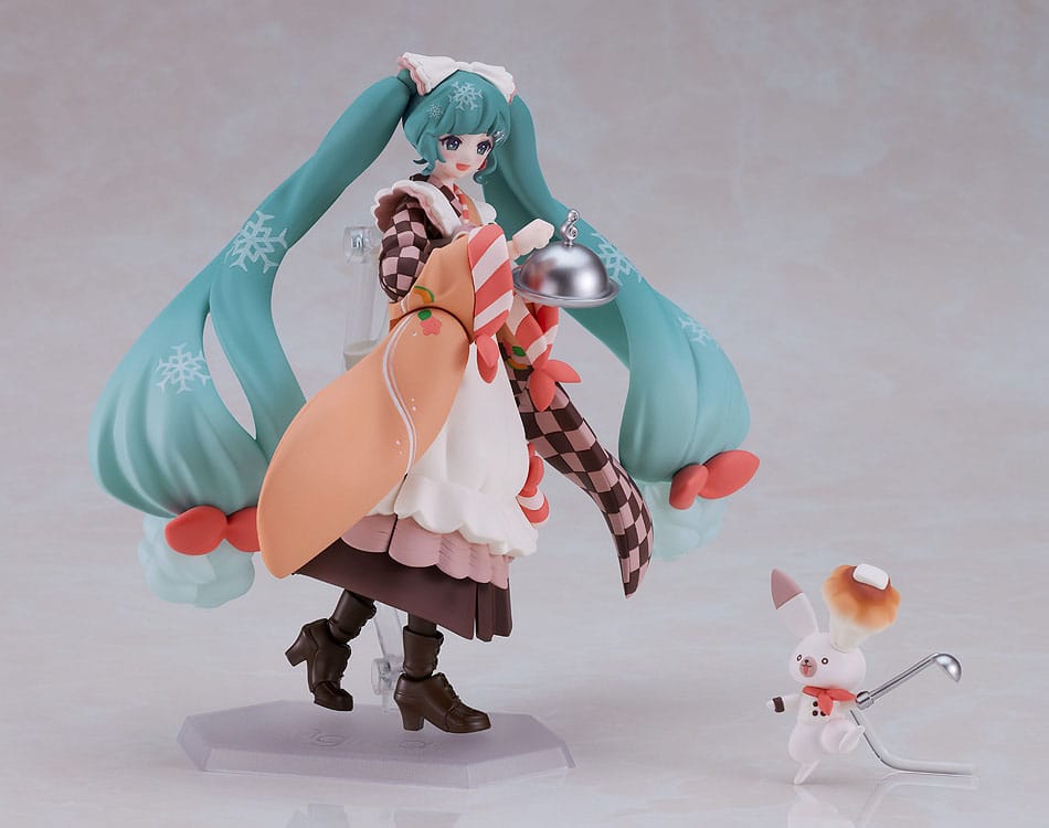 Hatsune Miku Snow Miku Winter Delicacy Ver. 2024 15th Anniversary 14cm Max Factory Figma Action Figure