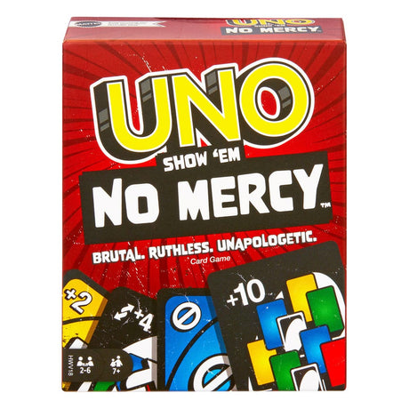 UNO No Mercy Card Game by Mattel - 2-6 Players, Ages 7+