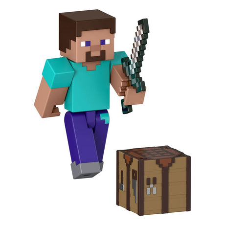 Mattel Minecraft Steve Action Figure - 8cm Collectable