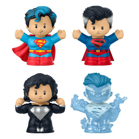 DC Comics Fisher-Price Little People 4-Pack - Superman: Through the Ages Mini Figures
