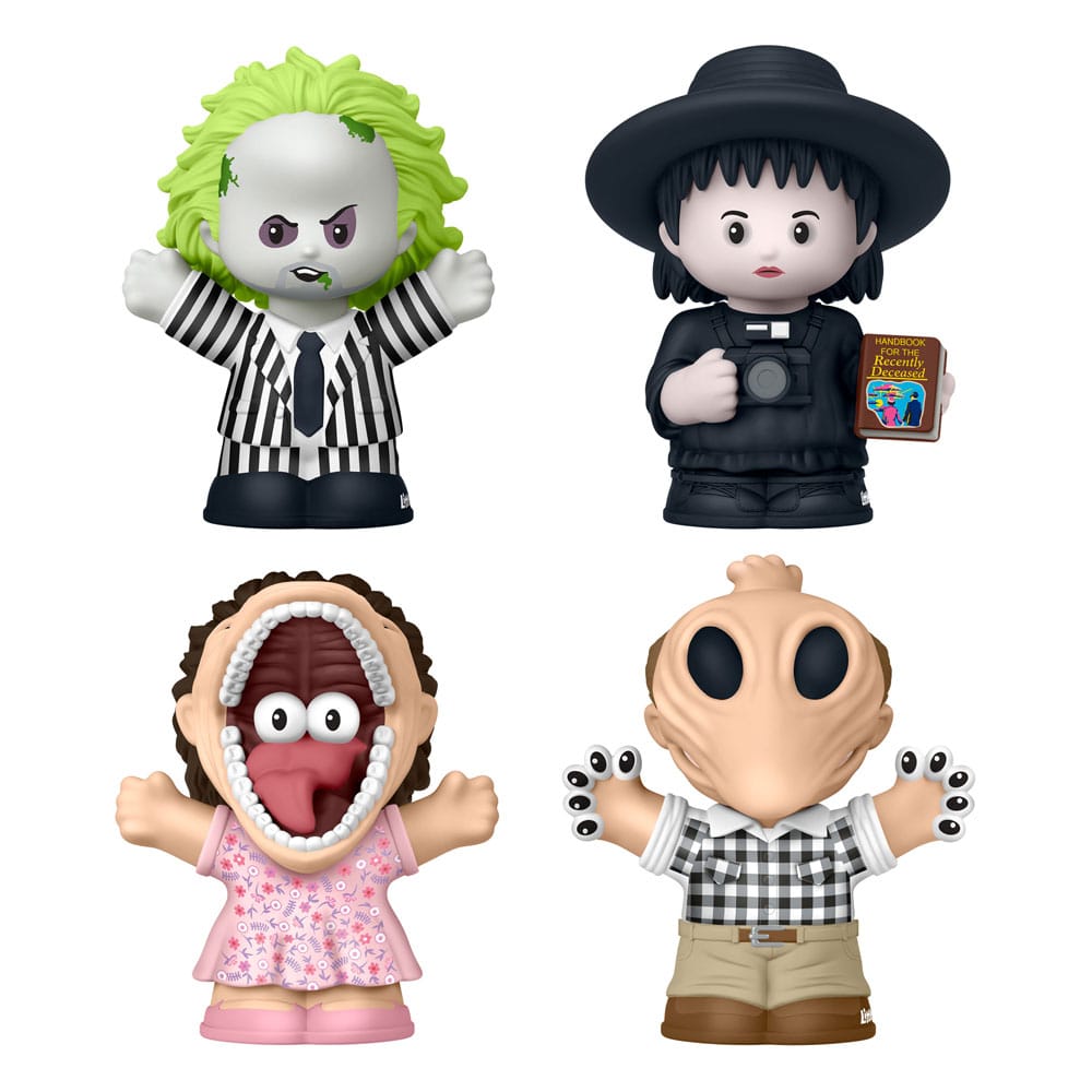 Fisher-Price Beetlejuice Little People Collector Mini Figures 4-Pack