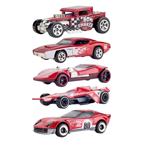 Hot Wheels 80th Anniversary Diecast Vehicle 5-Pack 1/64