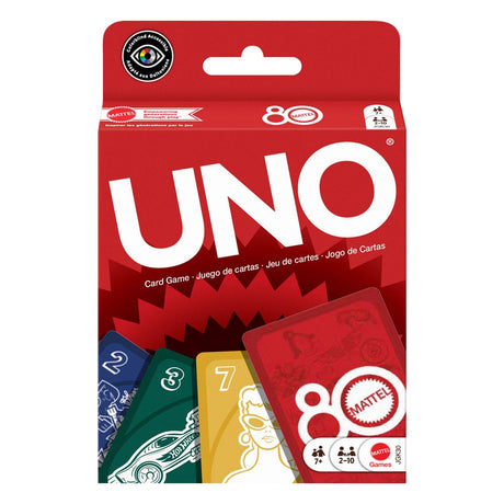 Mattel 80th Anniversary Ruby Red UNO Card Game