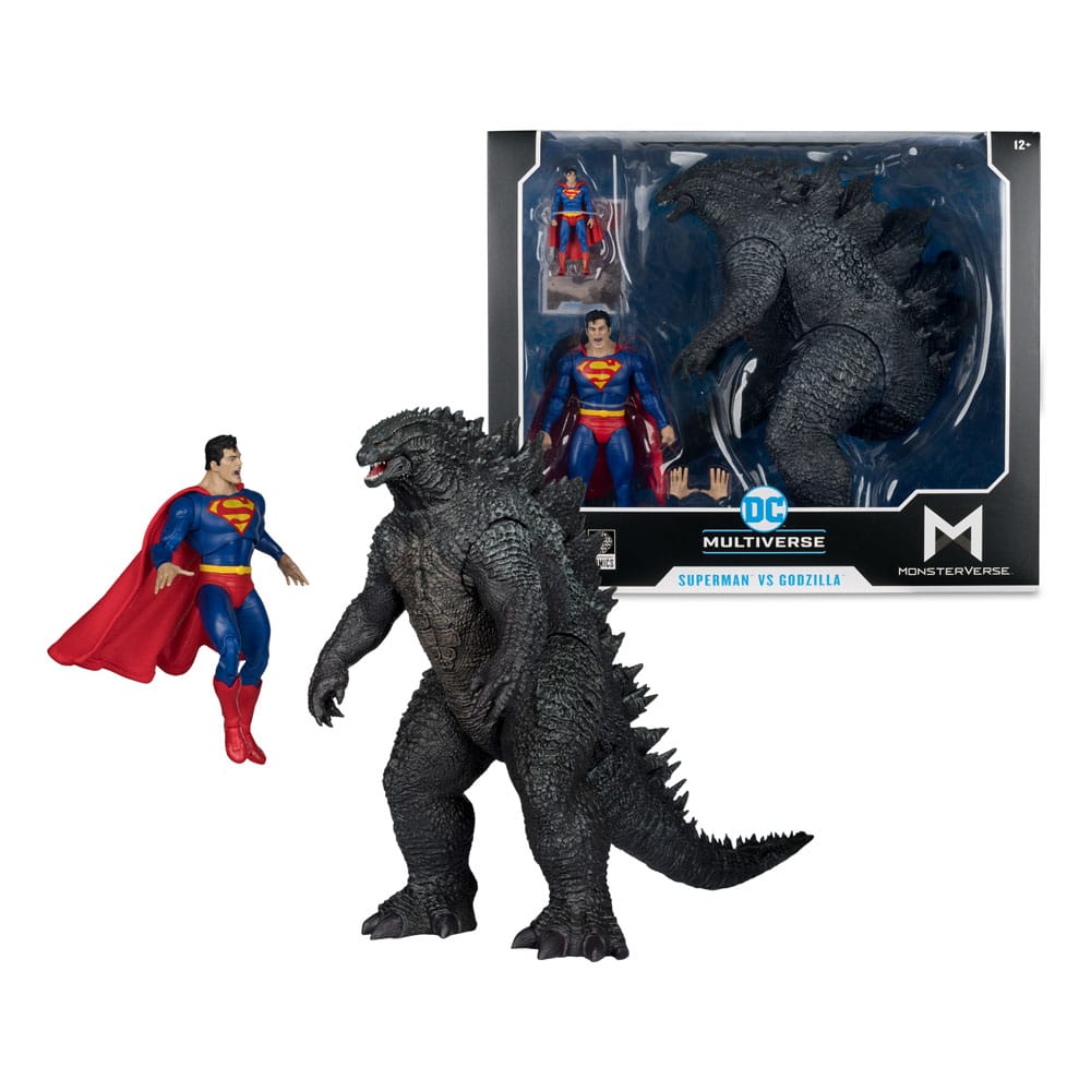 DC Multiverse Justice League x Monsterverse Superman vs Godzilla 30cm Action Figure 2-Pack