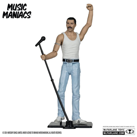 Music Maniacs Freddy Mercury 15cm Rock Action Figure