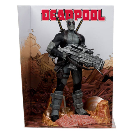 Marvel Deadpool 1/6 PVC Statue (Grey Suit Chase) - McFarlane Toys