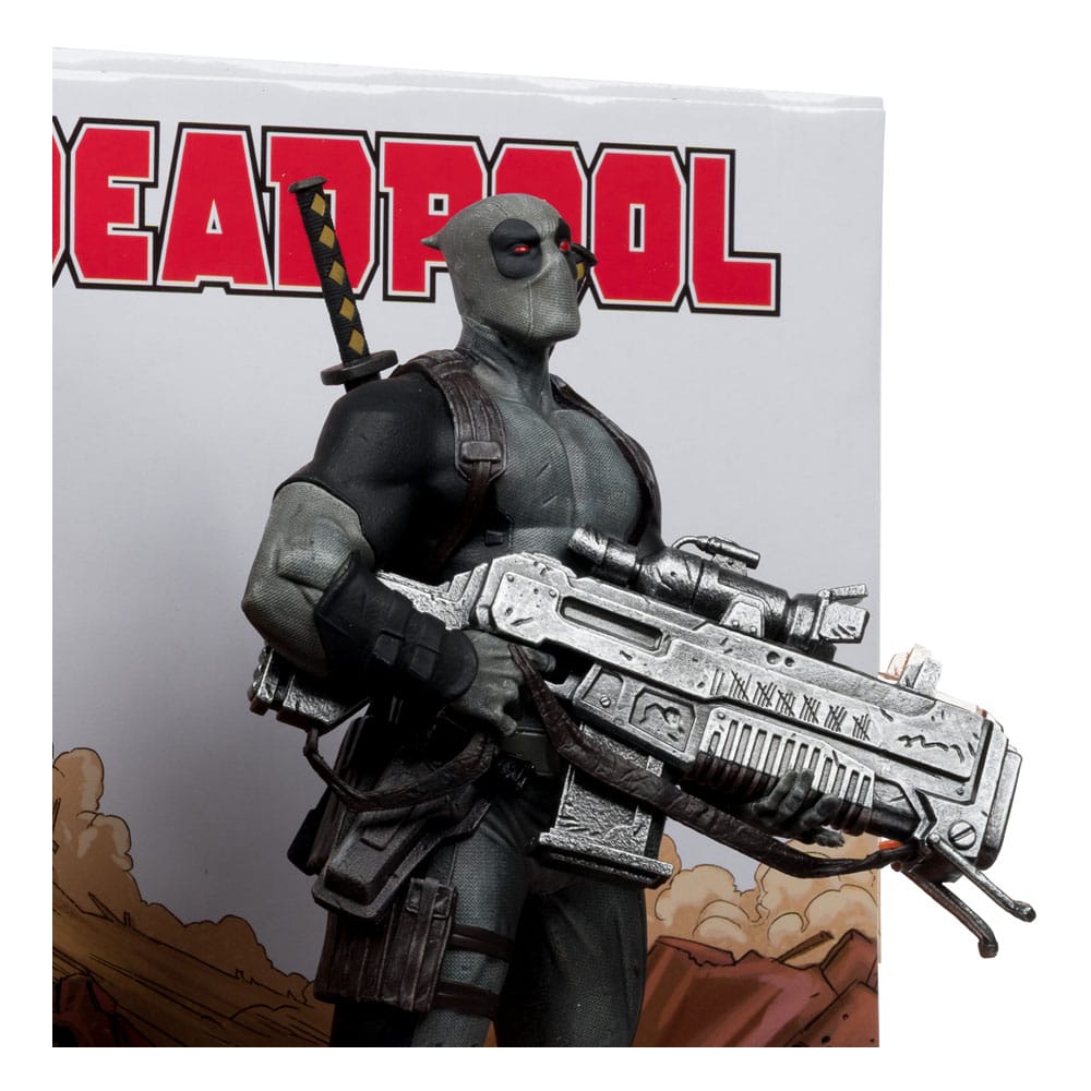 Marvel Deadpool 1/6 PVC Statue (Grey Suit Chase) - McFarlane Toys