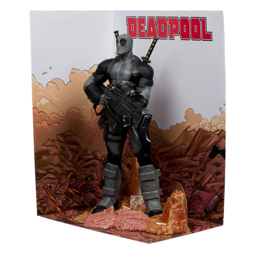 Marvel Deadpool 1/6 PVC Statue (Grey Suit Chase) - McFarlane Toys