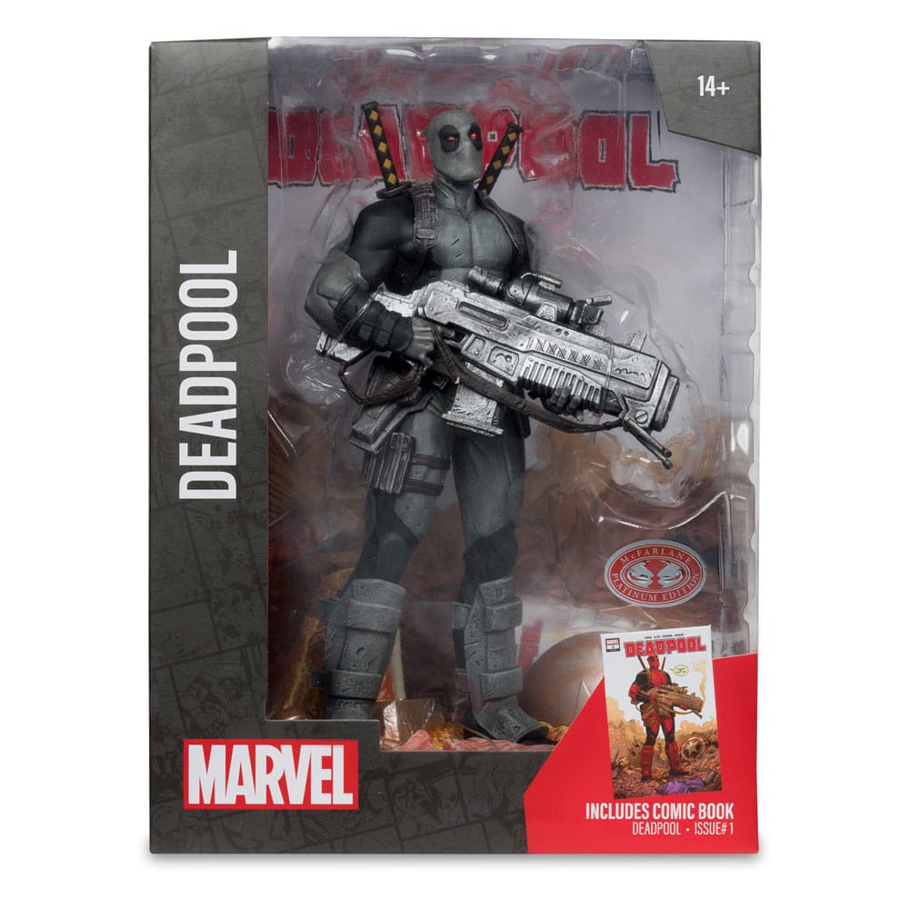 Marvel Deadpool 1/6 PVC Statue (Grey Suit Chase) - McFarlane Toys