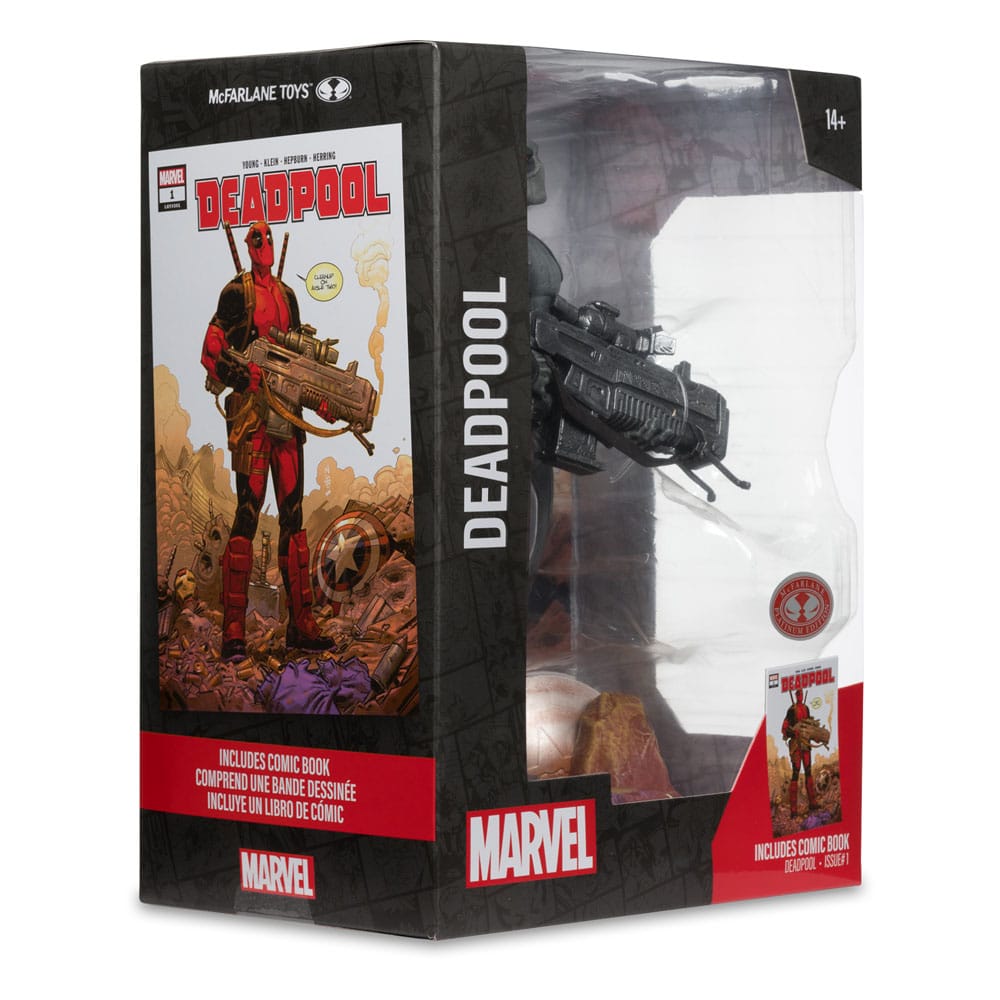 Marvel Deadpool 1/6 PVC Statue (Grey Suit Chase) - McFarlane Toys