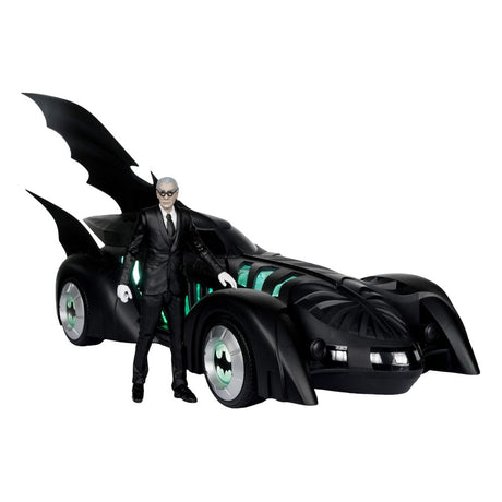 Batman Forever DC Multiverse Alfred Pennyworth & Gold Label Batmobile Action Figure - 79 cm