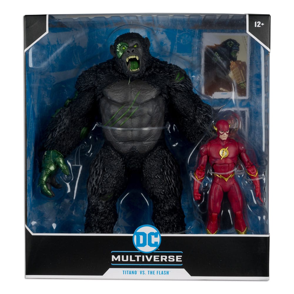 DC Multiverse Justice League x Monsterverse The Flash vs Titano 18cm Action Figure 2-Pack