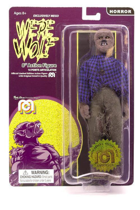 MEGO Flocked Werewolf Horror 20cm Action Figure